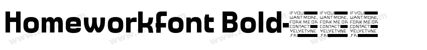 Homeworkfont Bold字体转换